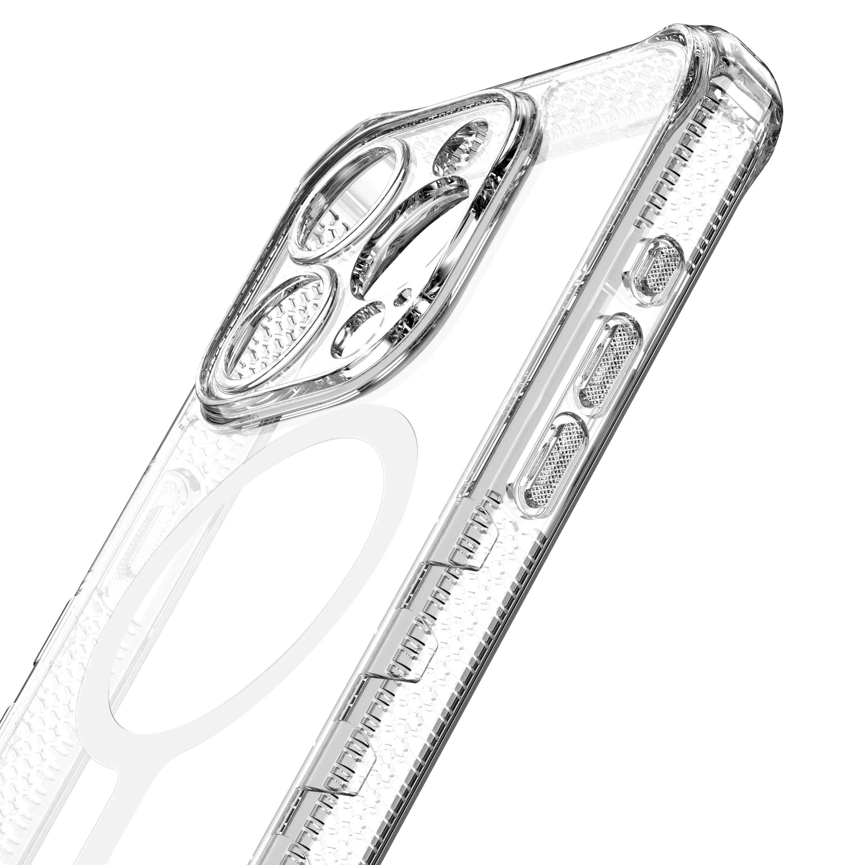 Itskins Supreme Clear iPhone 15 Pro Max Magsafe Case- Transparent - Tashqila Itskins Supreme Clear iPhone 15 Pro Max Magsafe Case- Transparent - Tashqila
